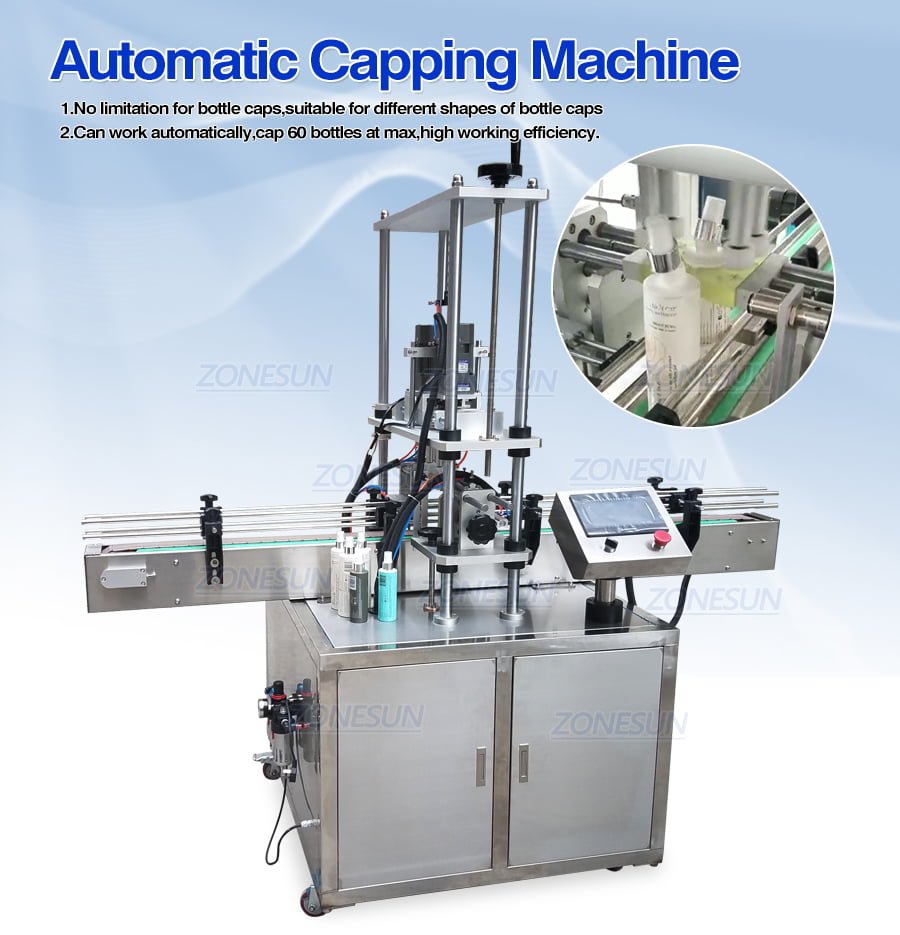 ZONESUN ZS-XG440A Full Automatic Bottle Capping Machine-ZONESUN TECHNOLOGY LIMITED