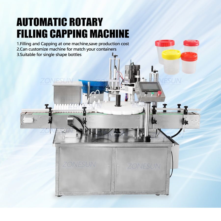 ZONESUN Full Automatic Rotary Bottle Filling Capping Machine-ZONESUN TECHNOLOGY LIMITED
