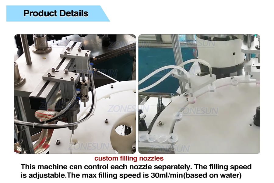 ZONESUN Full Automatic Rotary Bottle Filling Capping Machine-ZONESUN TECHNOLOGY LIMITED