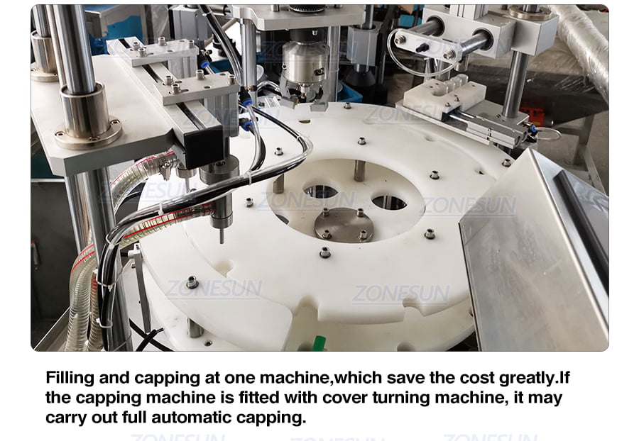 ZONESUN Full Automatic Rotary Bottle Filling Capping Machine-ZONESUN TECHNOLOGY LIMITED