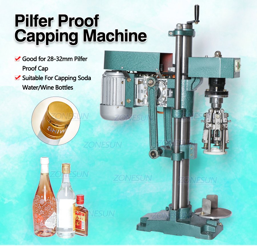 Semi AutomaticPilfer ProofCapping Machine-ZONESUN TECHNOLOGY LIMITED