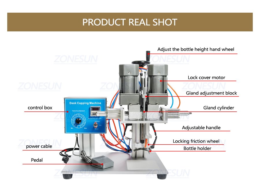 Desktop Bottle Capping Machine-ZONESUN TECHNOLOGY LIMITED
