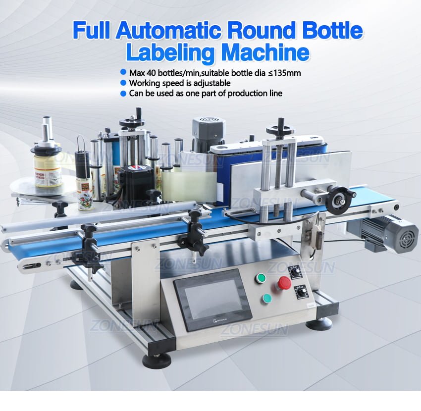 ZONESUN Automatic Round Bottle Labeling Machine-ZONESUN TECHNOLOGY LIMITED