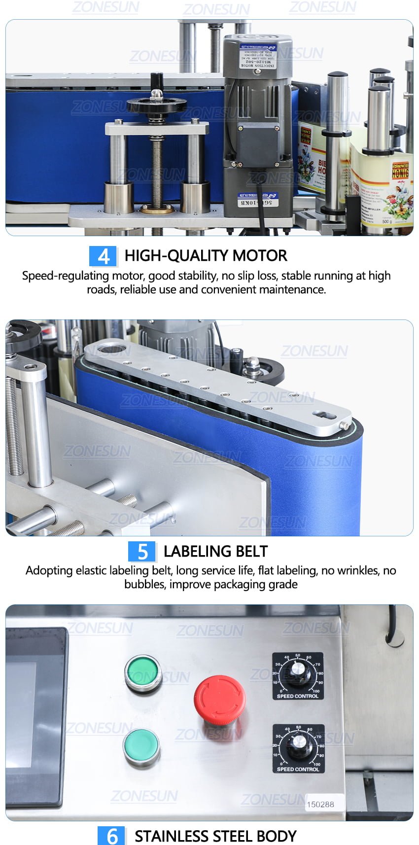 ZONESUN Automatic Round Bottle Labeling Machine-ZONESUN TECHNOLOGY LIMITED