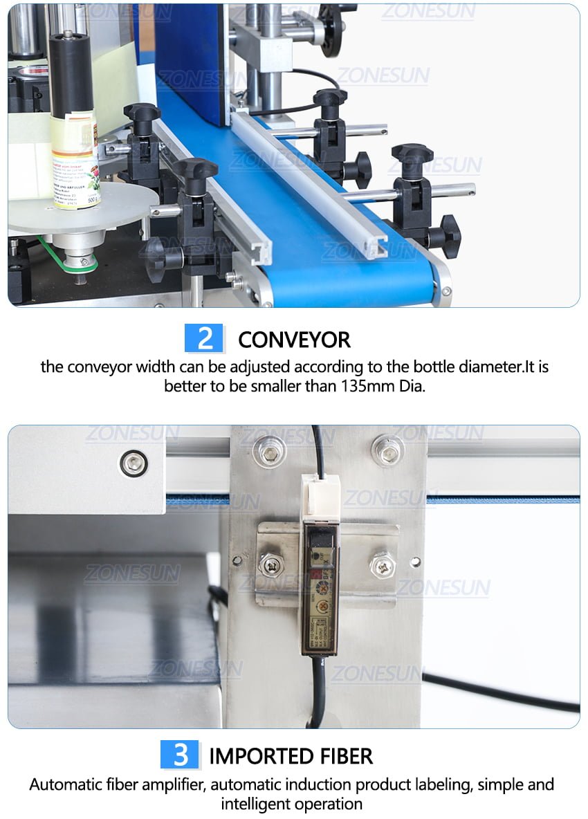 ZONESUN Automatic Round Bottle Labeling Machine-ZONESUN TECHNOLOGY LIMITED