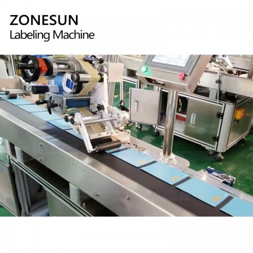 ZONESUN ZS-TB832 Full Automatic Flat Surface Labeling Machine For Packaging Bags