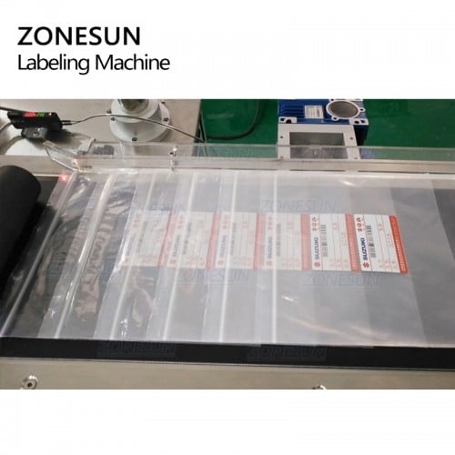 ZONESUN ZS-TB832 Full Automatic Flat Surface Labeling Machine For Packaging Bags