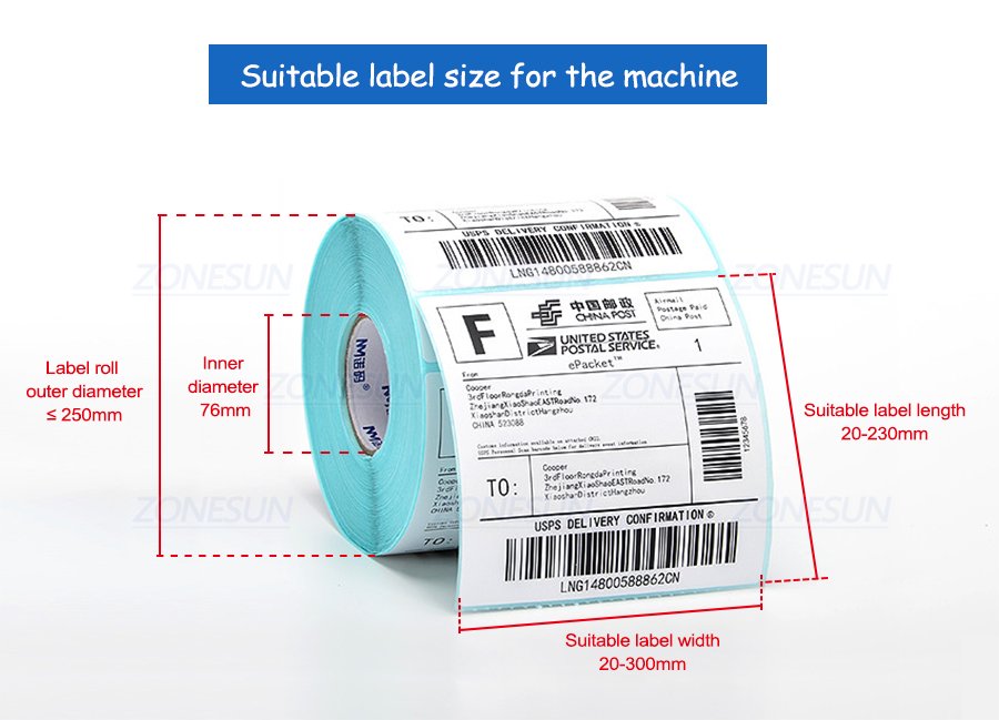 ZONESUN ZS-801 Automatic Round Bottle Labeling Machine-ZONESUN TECHNOLOGY LIMITED