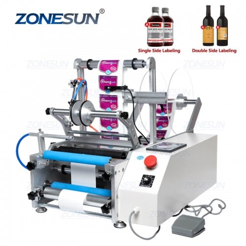ZONESUN ZS-801 Automatic Round Bottle Labeling Machine