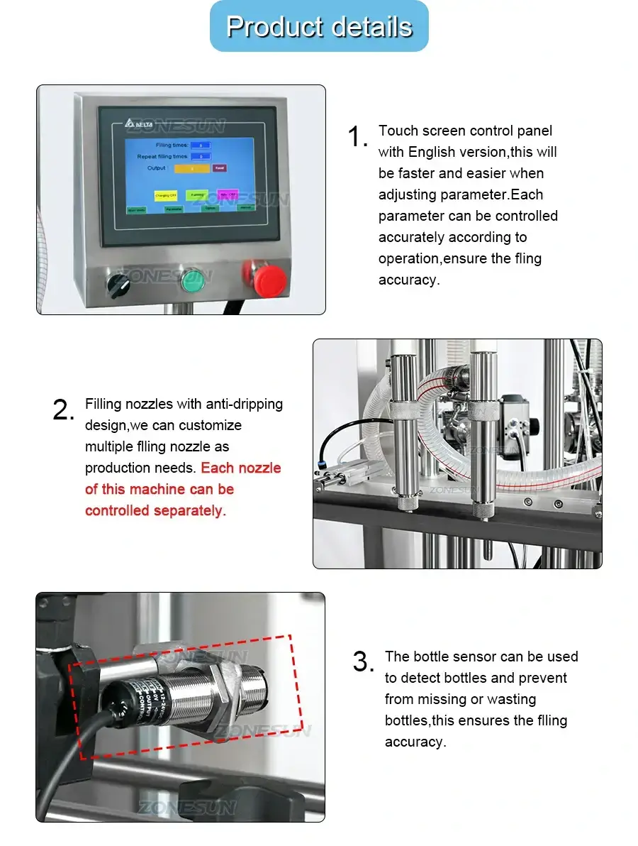 Double-head Paste Filling Machine-ZONESUN TECHNOLOGY LIMITED