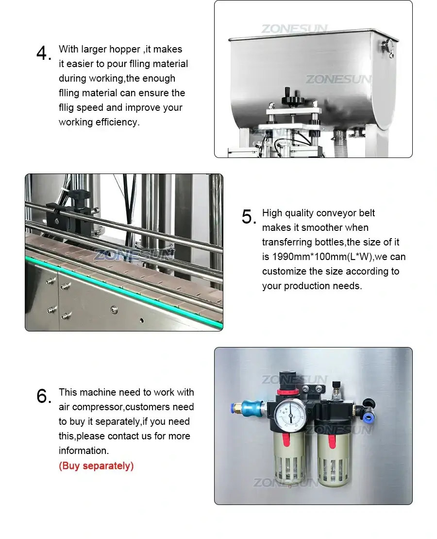 Double-head Paste Filling Machine-ZONESUN TECHNOLOGY LIMITED
