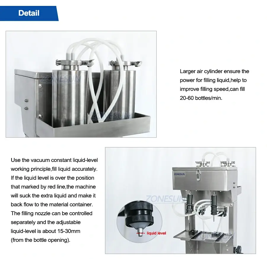 Vacuum Liquid Filling Machine-ZONESUN TECHNOLOGY LIMITED
