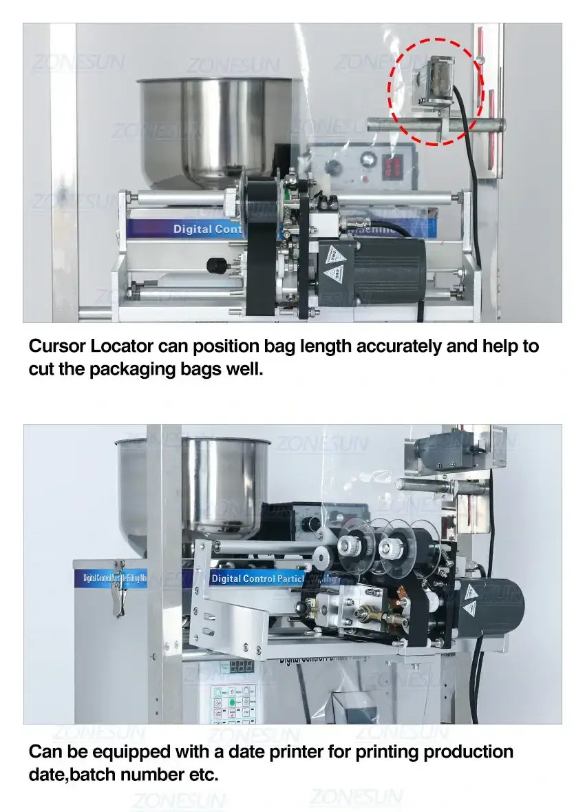 ZONESUN Automatic Powder Filling Back Side Sealing Machine-ZONESUN TECHNOLOGY LIMITED