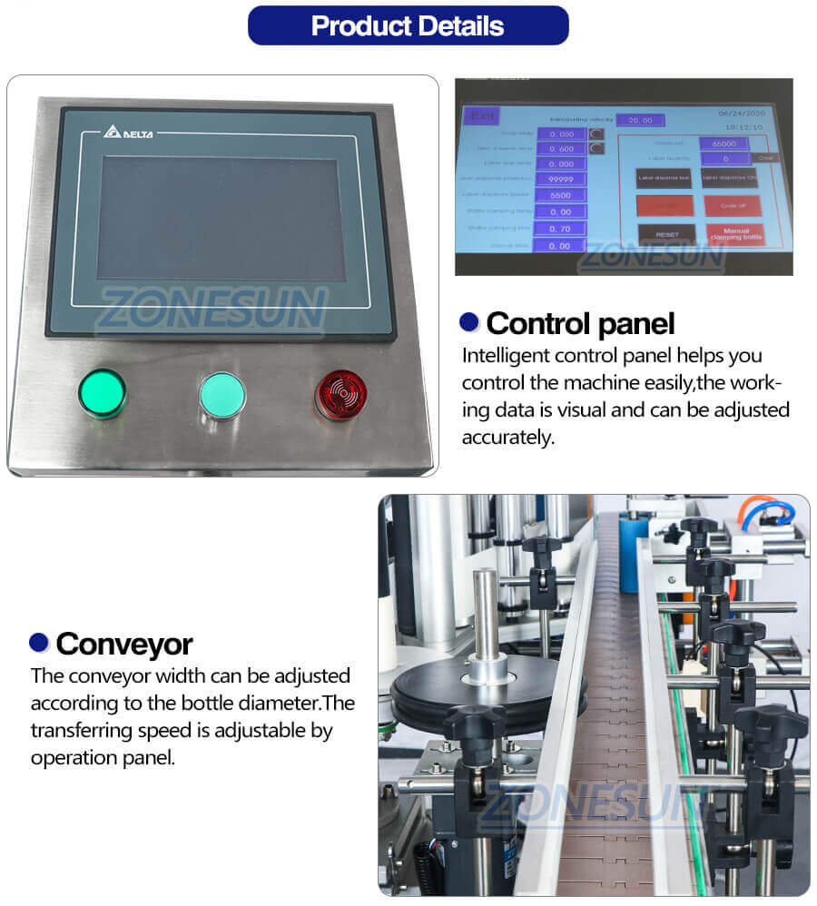Round Bottle Labeling Machine-ZONESUN TECHNOLOGY LIMITED