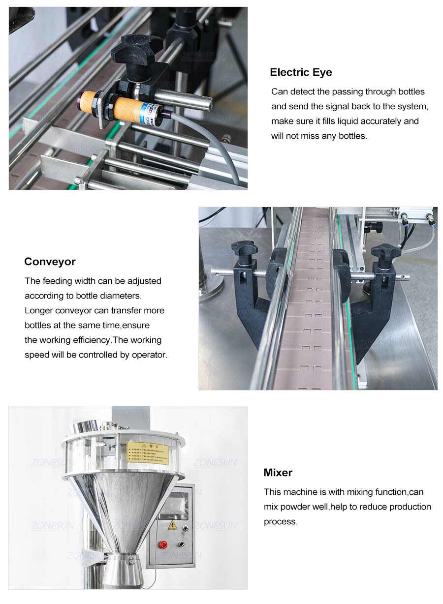 Automatic Powder Filling Machine For Curry Powder Matcha Powder-ZONESUN TECHNOLOGY LIMITED