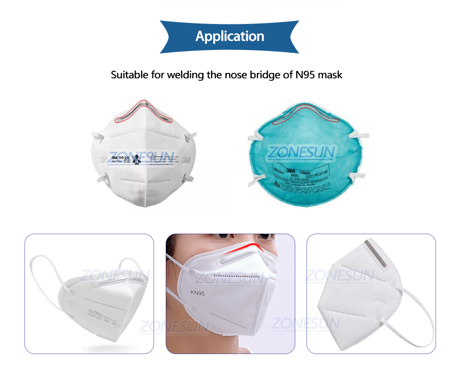 ZONESUN Nose Bridge Welding Making Machine For N95 Face Mask-ZONESUN TECHNOLOGY LIMITED