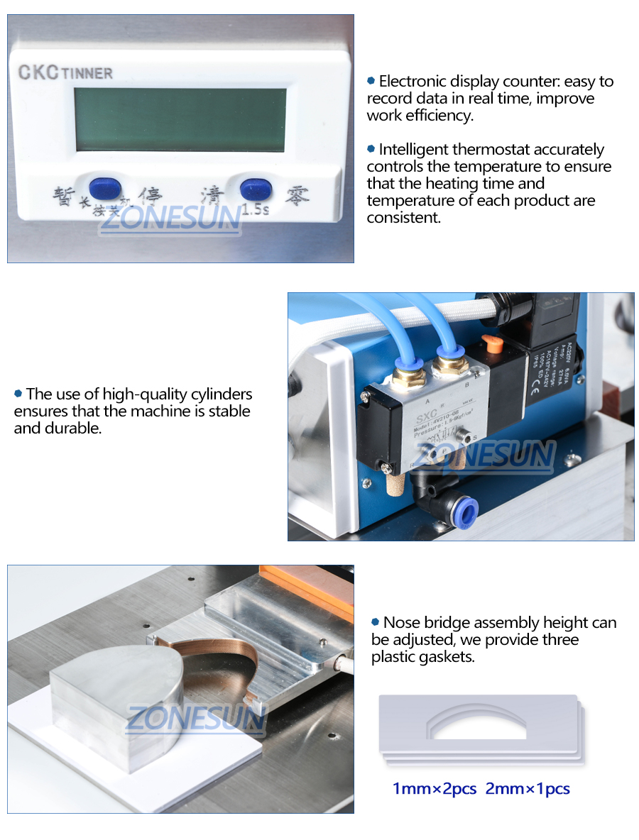 ZONESUN Nose Bridge Welding Making Machine For N95 Face Mask-ZONESUN TECHNOLOGY LIMITED