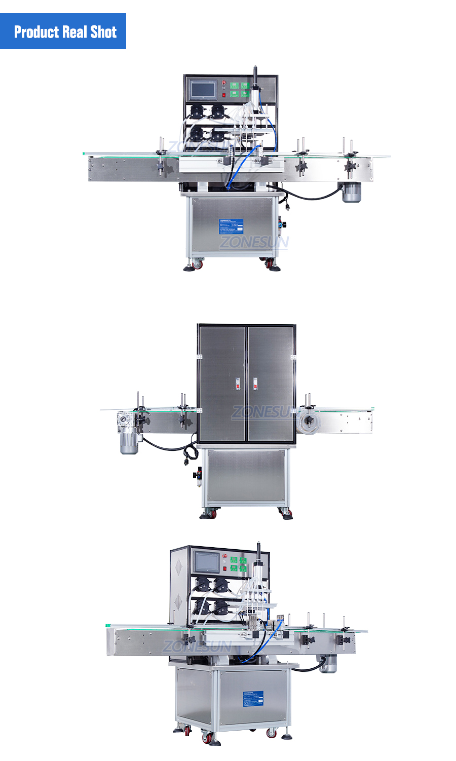ZONESUN Automatic 4 Head Peristaltic Pump Filling Machine-ZONESUN TECHNOLOGY LIMITED
