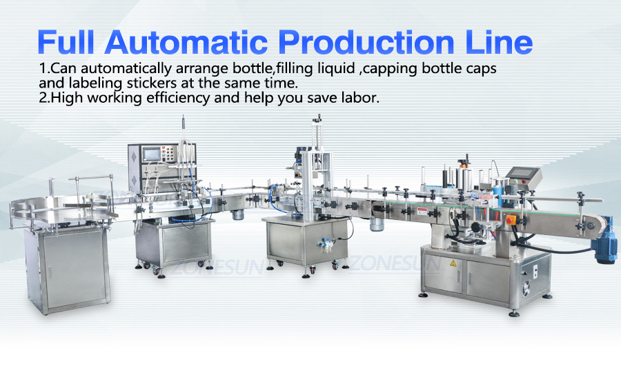 ZONESUN ZS-FAL90 LConfiguration Automatic Liquid Filling Capping And Labeling Machine-ZONESUN TECHNOLOGY LIMITED