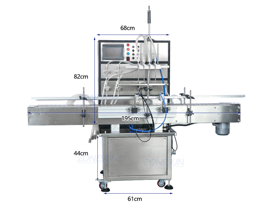 ZONESUN ZS-FAL90 LConfiguration Automatic Liquid Filling Capping And Labeling Machine-ZONESUN TECHNOLOGY LIMITED