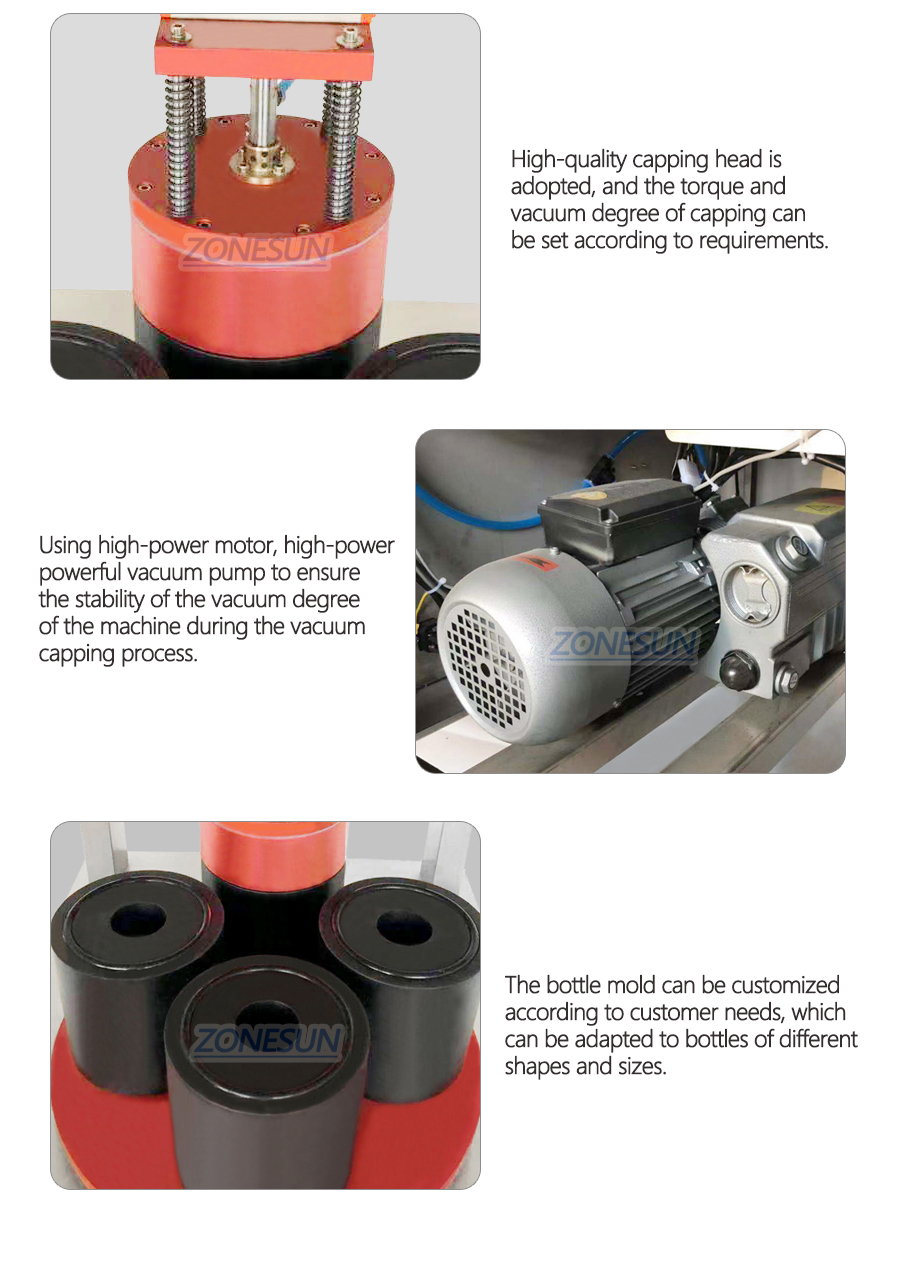 Rotary Vacuum Capping Machine-ZONESUN TECHNOLOGY LIMITED