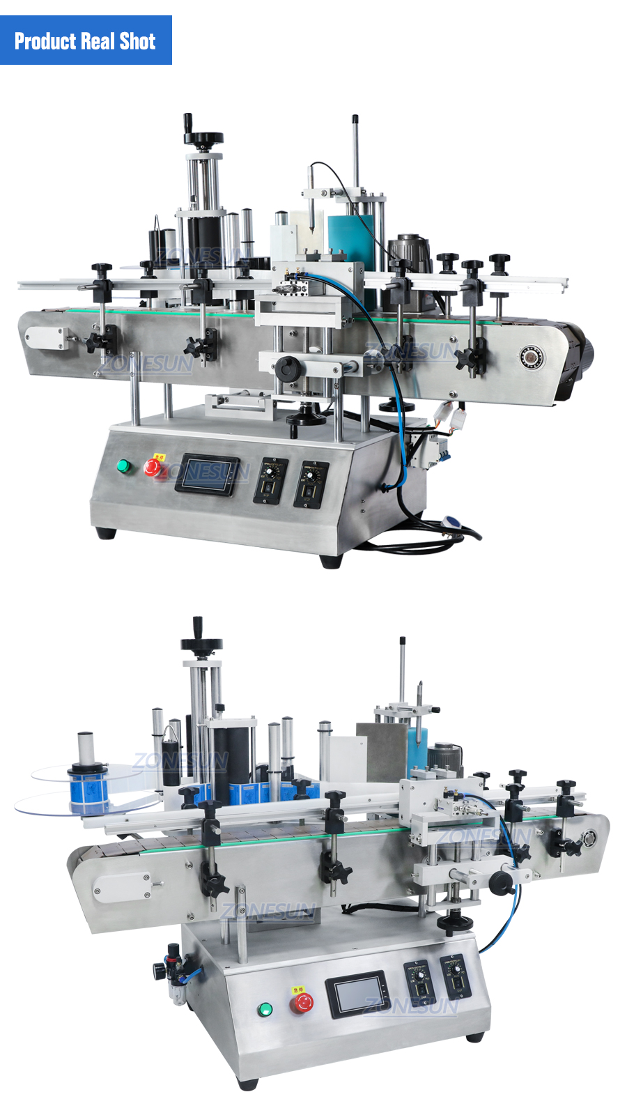 ZONESUN ZS-TB500A Automatic Round bottles Positioning And Labeling Machine-ZONESUN TECHNOLOGY LIMITED