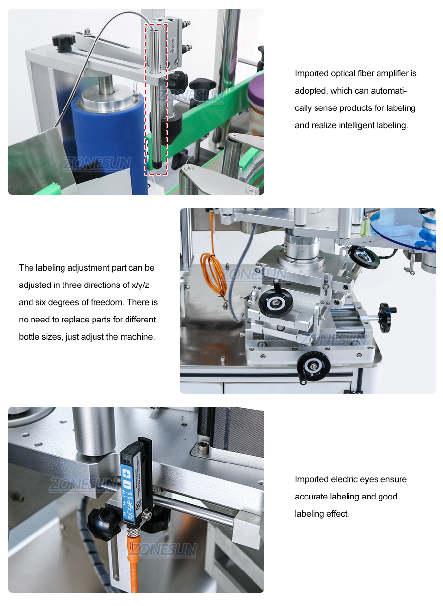Automatic Round Bottle Labeling Machine-ZONESUN TECHNOLOGY LIMITED