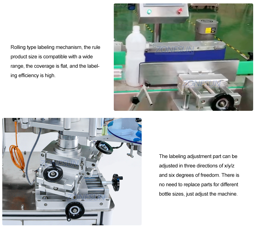 Labeling Machine For Round Bottles-ZONESUN TECHNOLOGY LIMITED