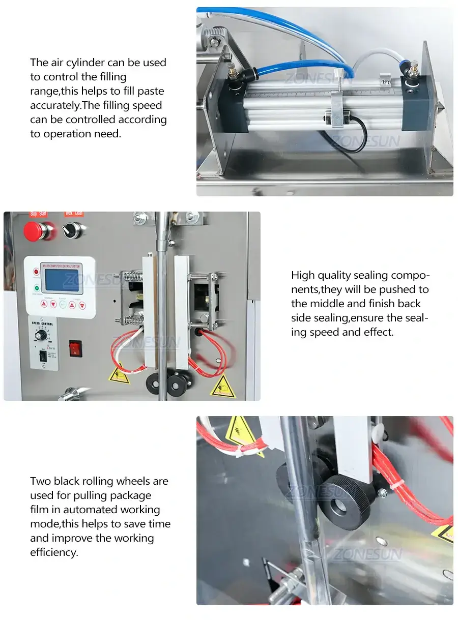 Honey Stick Filling Sealing Machine-ZONESUN TECHNOLOGY LIMITED