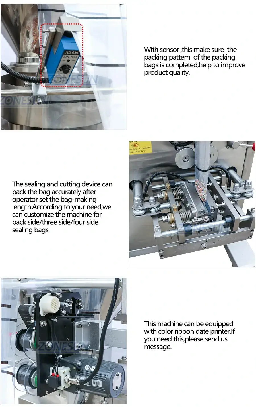 Granule Filling Sealing Machine-ZONESUN TECHNOLOGY LIMITED