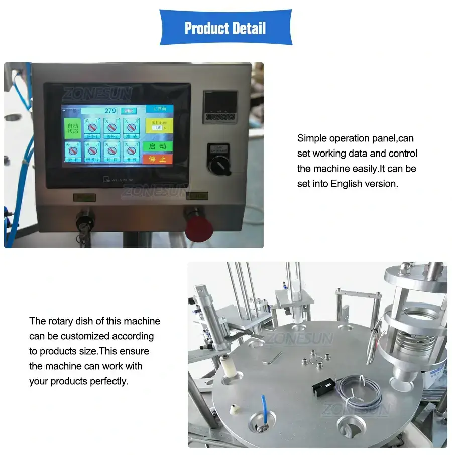 Coffee Capsule Filling And Sealing Machine-ZONESUN TECHNOLOGY LIMITED