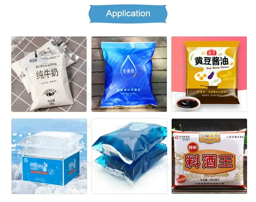 Liquid Bag Back Sealing Packing Machine-ZONESUN TECHNOLOGY LIMITED
