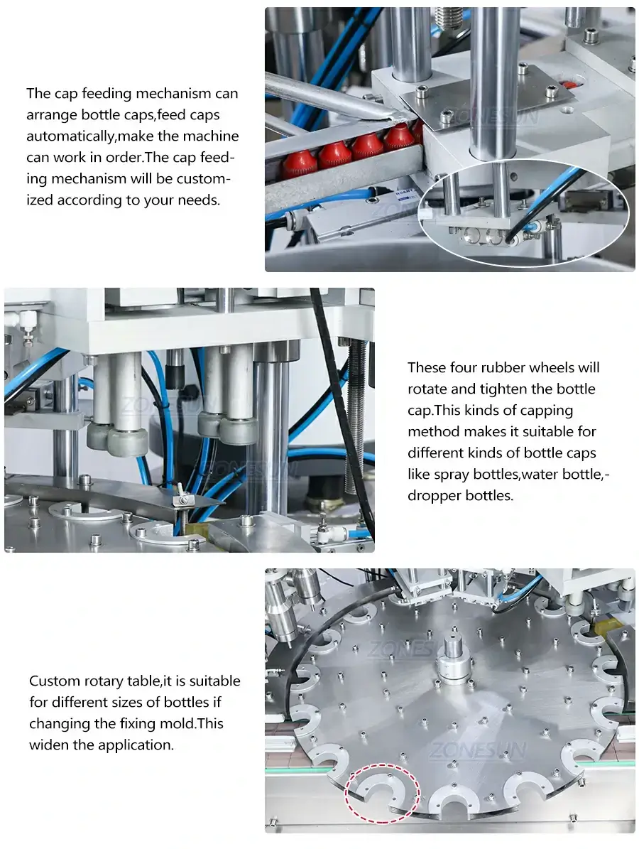 4 In1 Filling And Capping Machine-ZONESUN TECHNOLOGY LIMITED