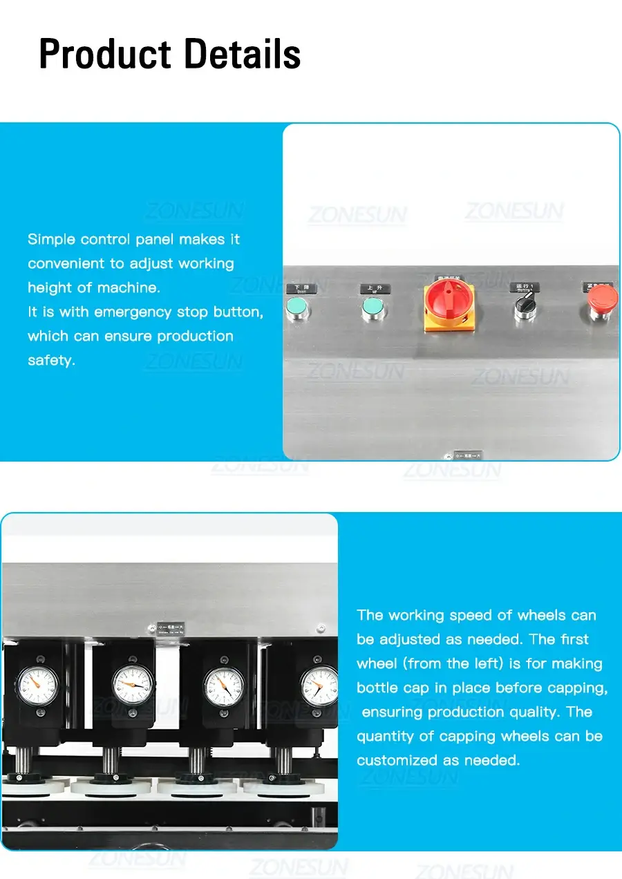 ZONEUSN ZS-XG440B Automatic High Speed Capping Machine-ZONESUN TECHNOLOGY LIMITED