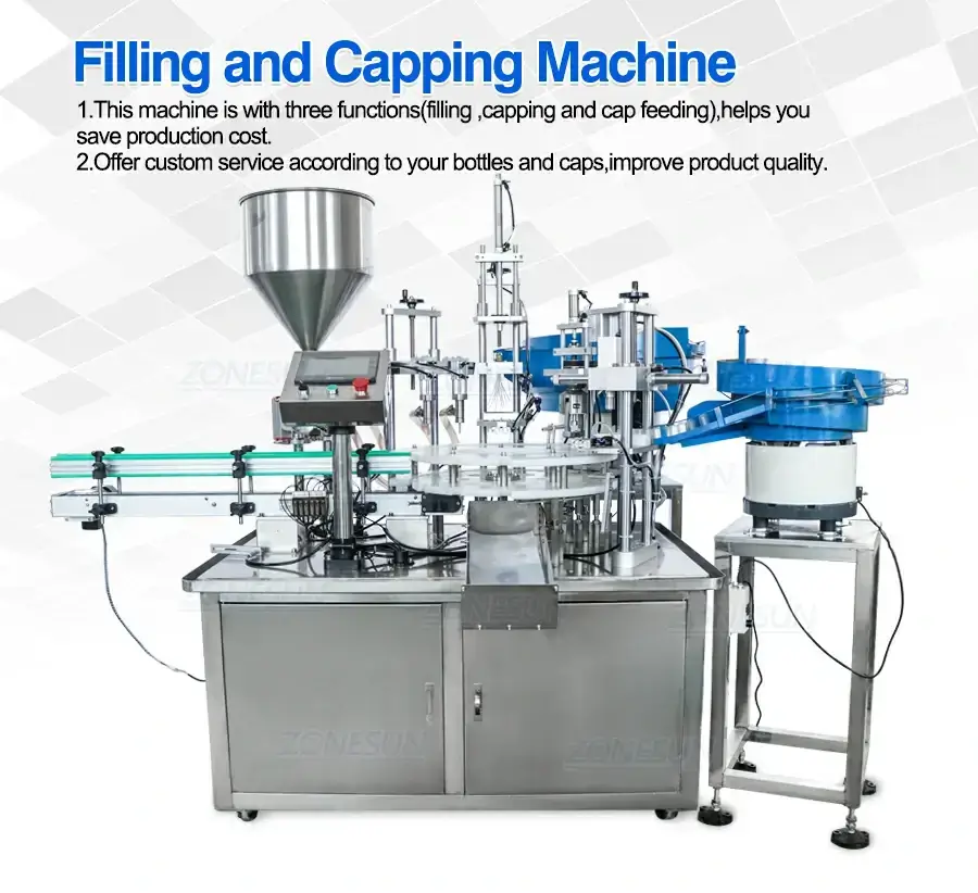 Full Automatic Filling Capping Machine-ZONESUN TECHNOLOGY LIMITED