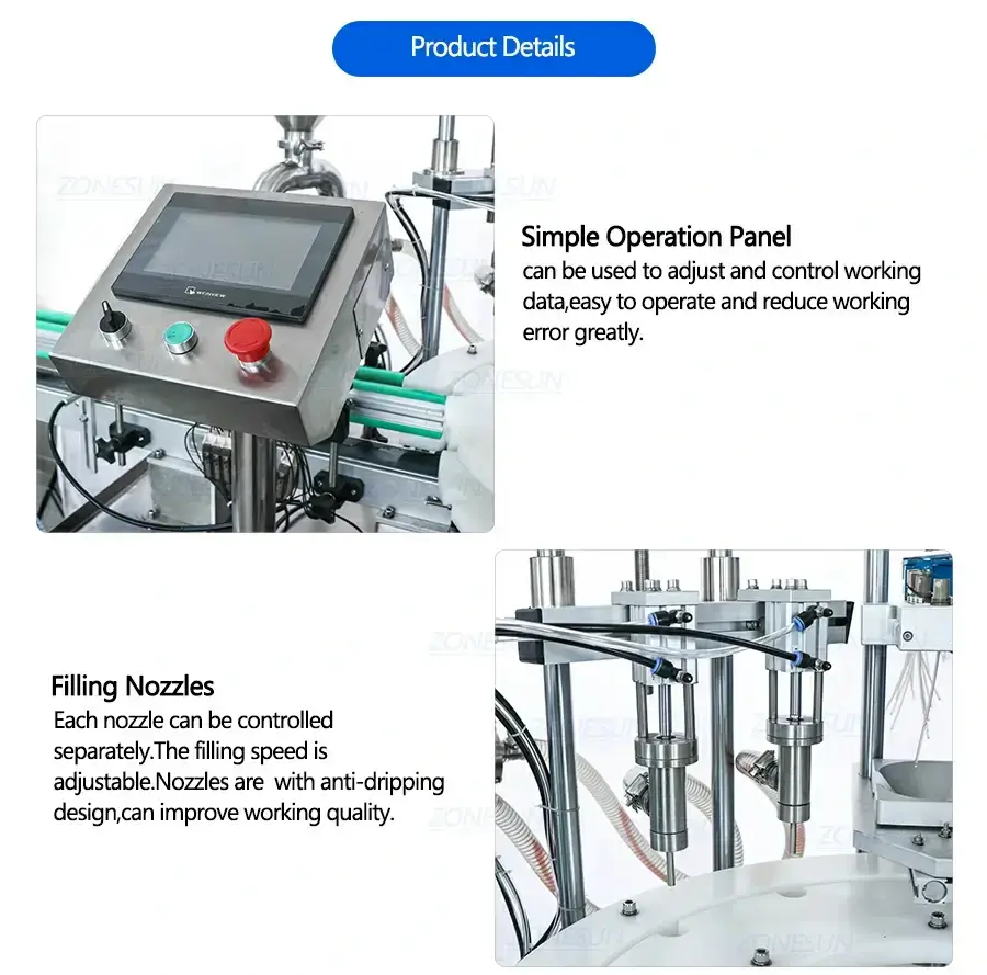 Full Automatic Filling Capping Machine-ZONESUN TECHNOLOGY LIMITED