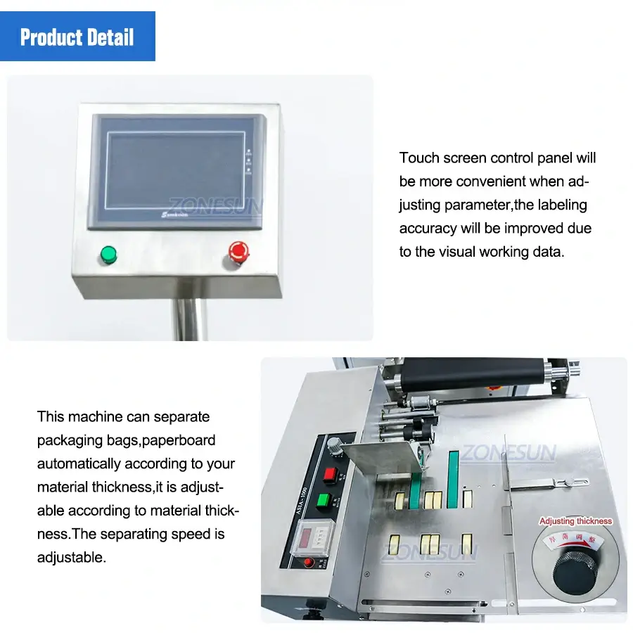 ZONESUN ZS-TB832 Automatic Flat Surface Labeling Machine with Paging Machine-ZONESUN TECHNOLOGY LIMITED