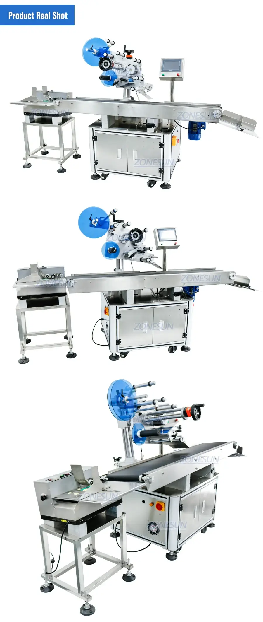 ZONESUN ZS-TB832 Automatic Flat Surface Labeling Machine with Paging Machine-ZONESUN TECHNOLOGY LIMITED