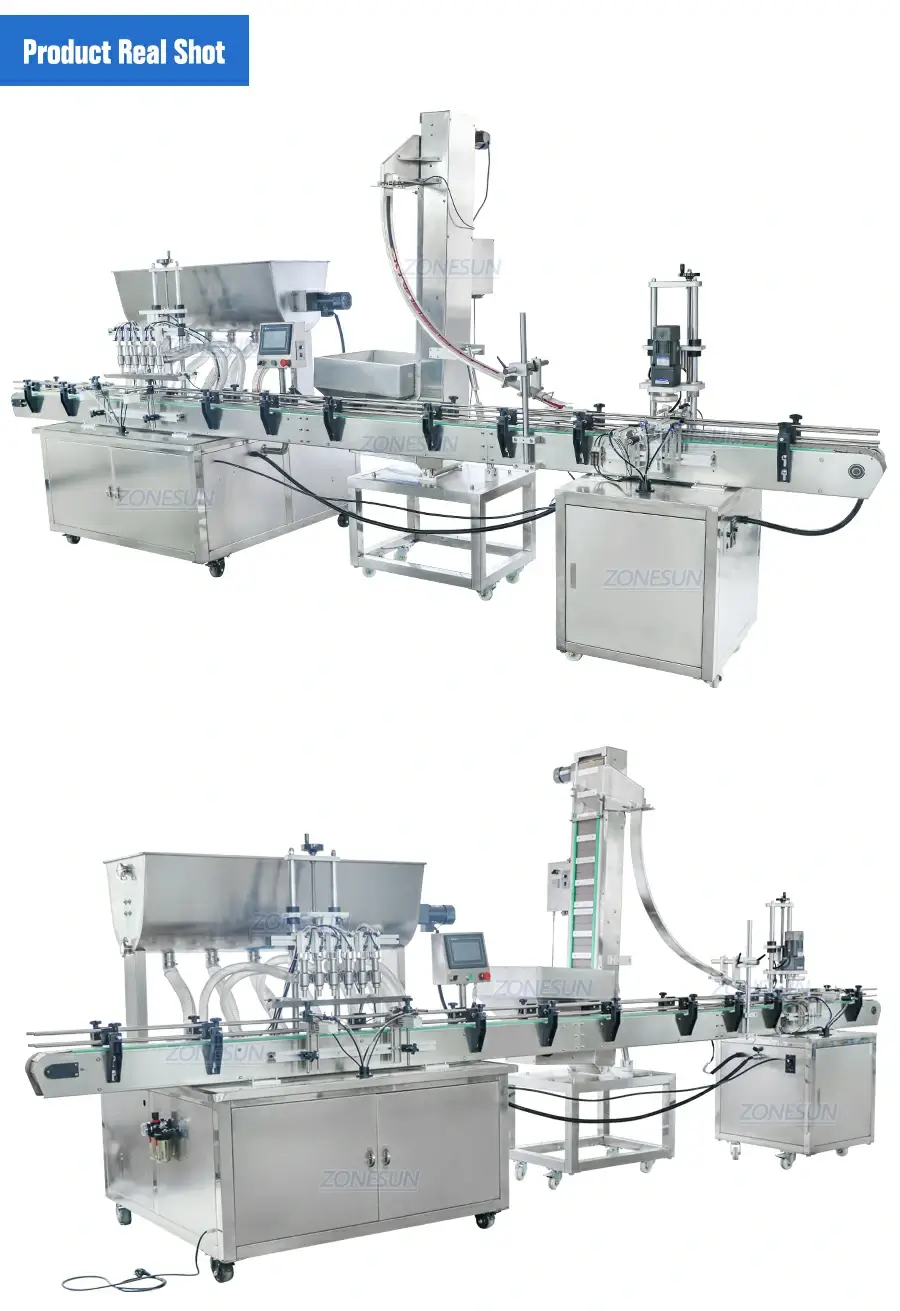 Automatic production line With Cap Feeding Elevator Machine-ZONESUN TECHNOLOGY LIMITED