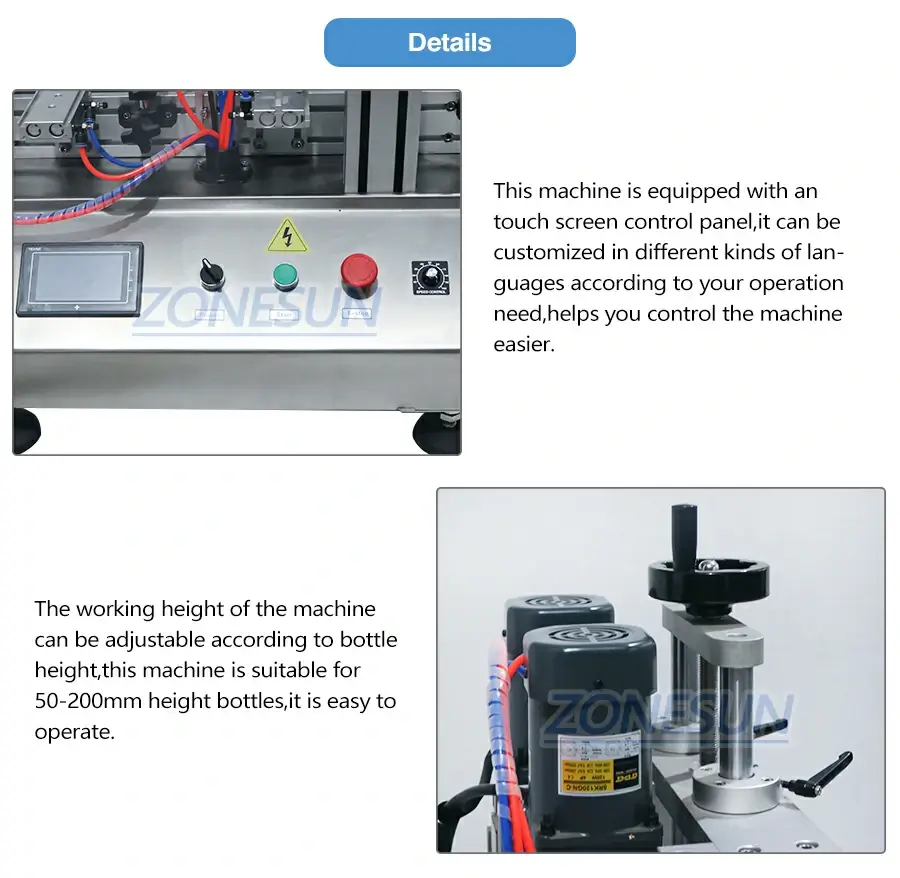 Automatic Round Bottle Capping Machine-ZONESUN TECHNOLOGY LIMITED