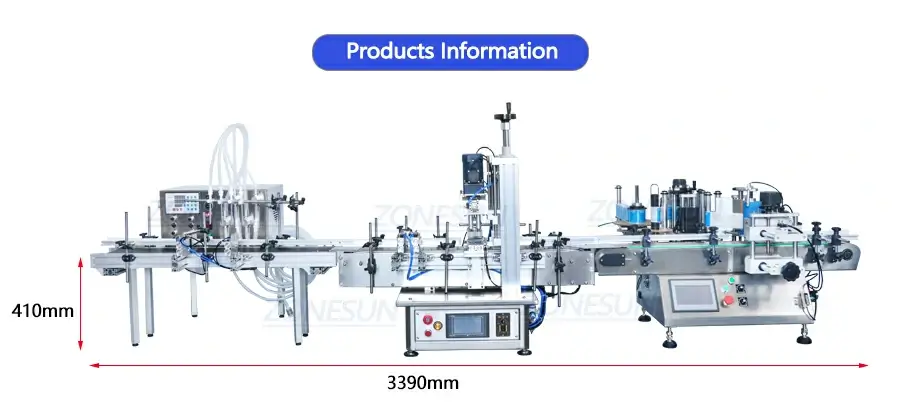 Automatic Filling Capping And Labeling Machine-ZONESUN TECHNOLOGY LIMITED