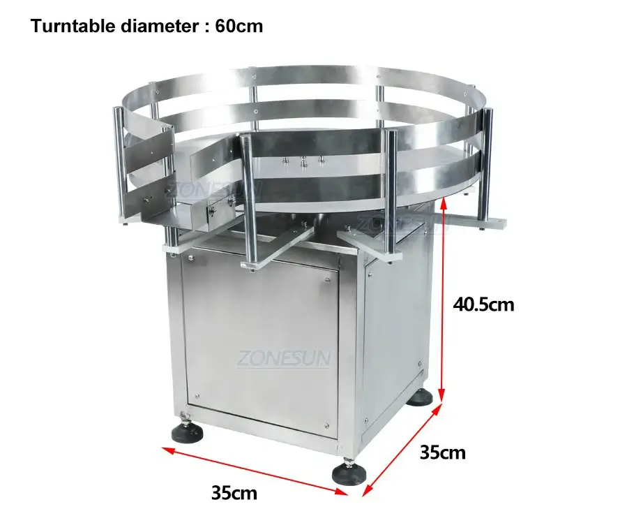 Small Round Bottle Turntable Machine-ZONESUN TECHNOLOGY LIMITED
