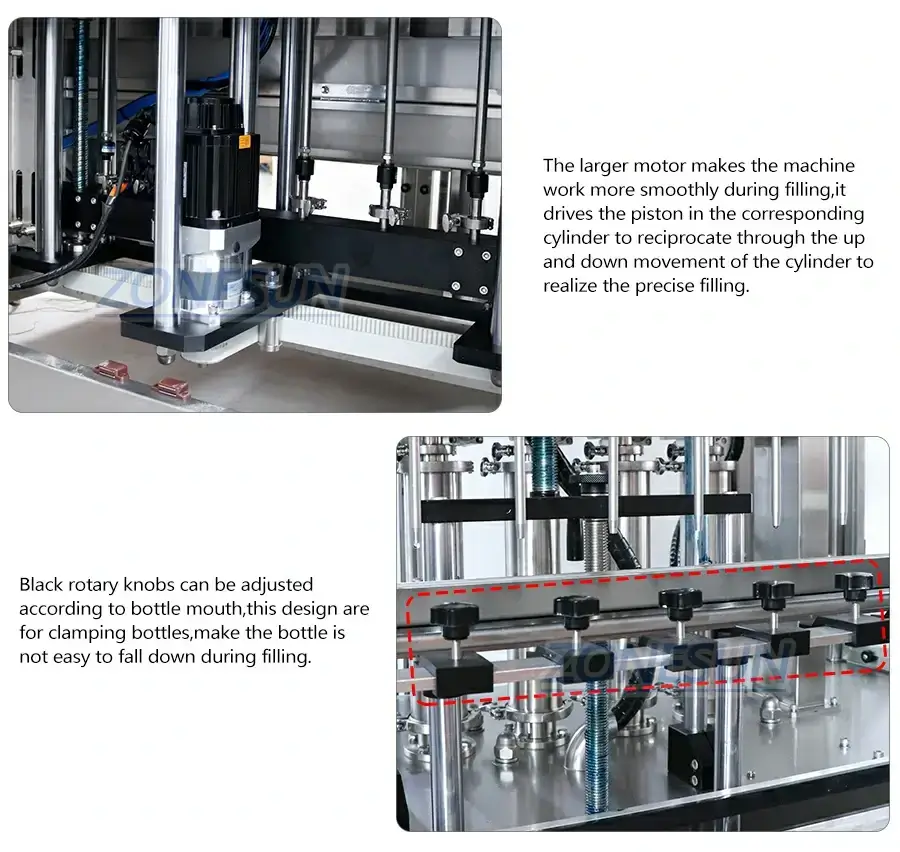 Automatic Six-head Explosion-proof Servo Filling Machine-ZONESUN TECHNOLOGY LIMITED