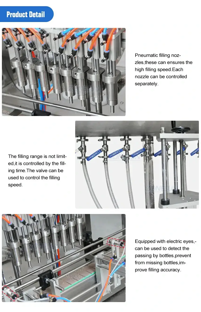 8-head Liquid Gravity Filling Machine-ZONESUN TECHNOLOGY LIMITED