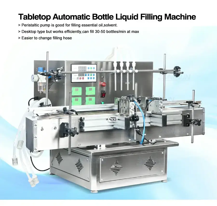 Desktop Peristaltic Pump Filling Machine-ZONESUN TECHNOLOGY LIMITED