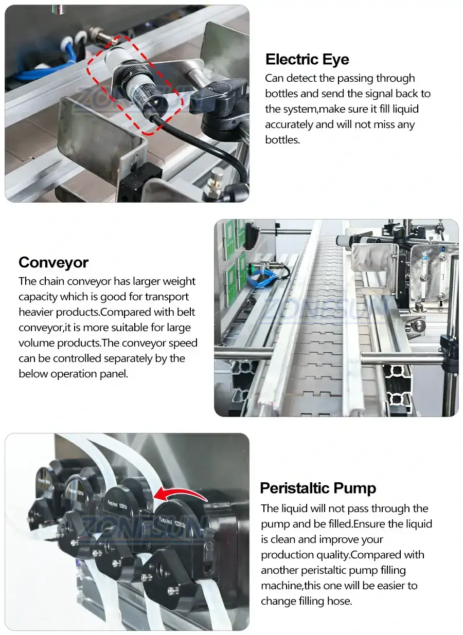Desktop Peristaltic Pump Filling Machine-ZONESUN TECHNOLOGY LIMITED