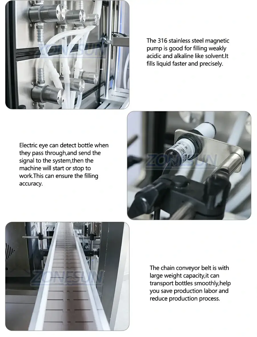 Magnetic Pump Filling Machine With Dust Cover-ZONESUN TECHNOLOGY LIMITED