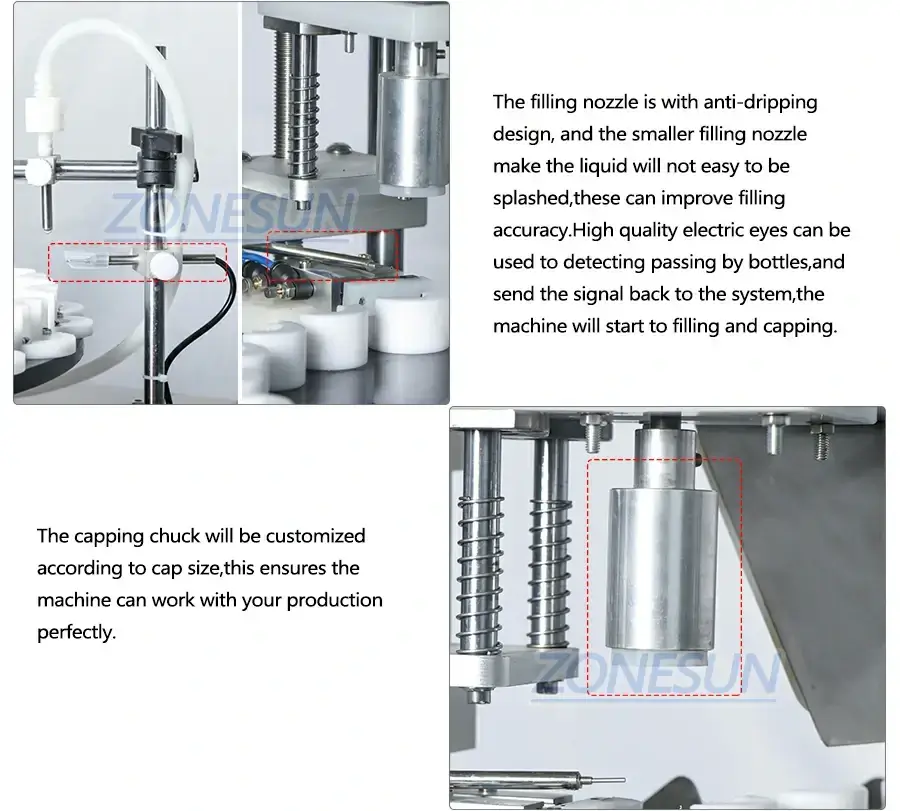 Desktop Filling And Capping Machine-ZONESUN TECHNOLOGY LIMITED