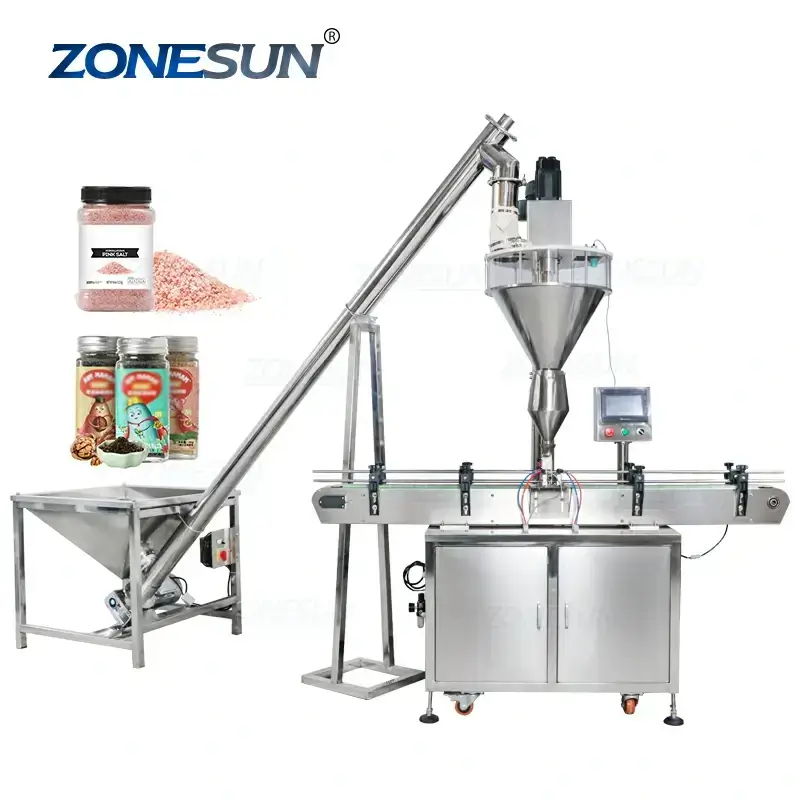 Powder Filling Machine With Material Feeder