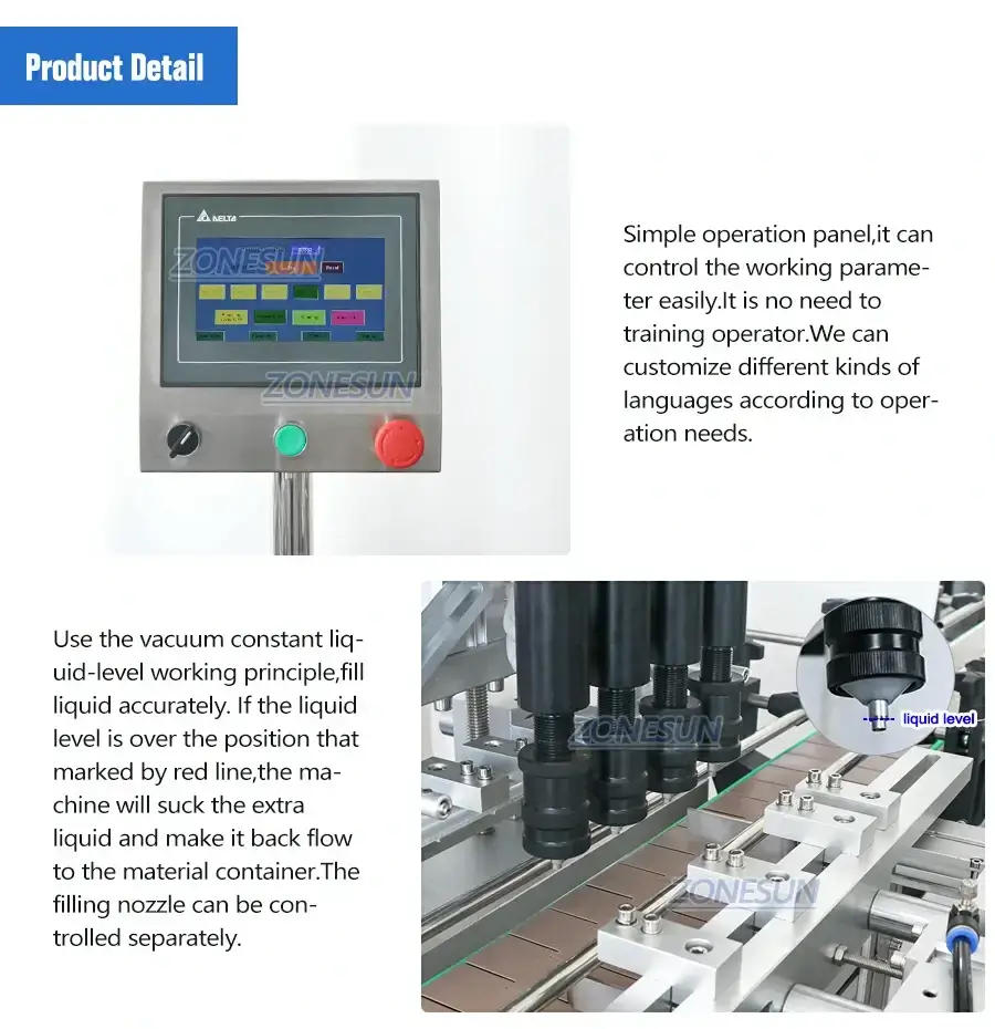 Vacuum Perfume Filling Machine-ZONESUN TECHNOLOGY LIMITED